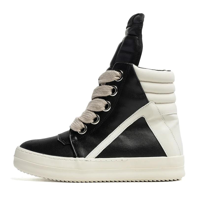 Street Style Herrenmode Stiefel Höhe erhöhen Licht Erwachsene Damen Sport Casual Schuhe Sneakers Plus Größe 39 schwarz