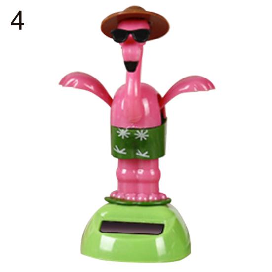 Autos Autoteile Ornament Auto Ornamente Home Bier Flip Flap Topf Schaukel Hund Kunststoff Power Solar Spielzeug Flamingo 6cm