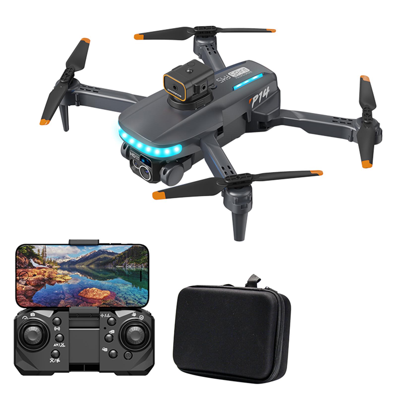 Fernbedienung Drohne mit Kamera 720P Dual Kamera Hindernisvermeidung Optischer Fluss Drohne WiFi FPV Optical flow-1 battery-black schwarz