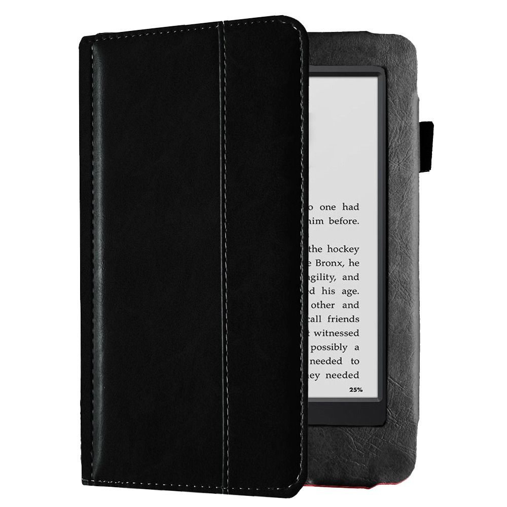 Funda e-Reader Schutzhülle Magnetverschluss Flip Shell für Kindle Touch D01200 schwarz