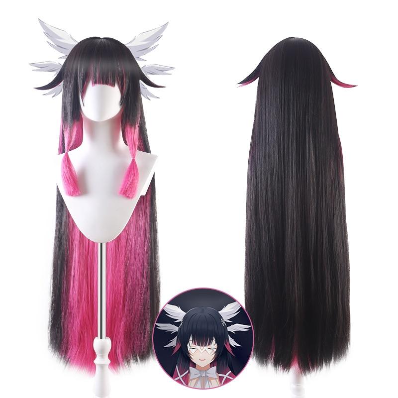 110CM Anime Spiel Perücken Genshin Impact Fatui Cosplay Columbina Perücke Lange Farbverlauf Hitzebeständige Synthetische Haar Anime Party Perücken 110cm beige