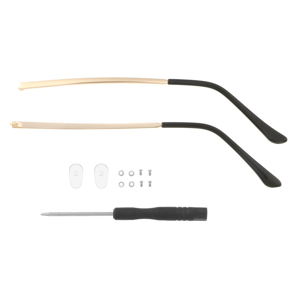 Universal Brillen Anti-Rutsch Brillen Arm Ersatz Bein Brillen Zubehör Brillengestell gold