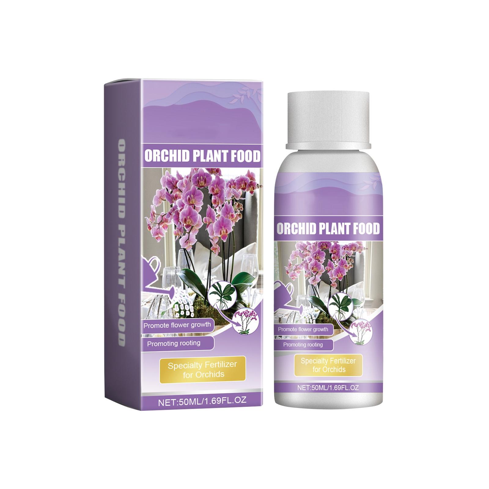 Orchideen Pflanzenwachstumsmittel, Spezielle Nährlösung für Blumen und Grünpflanzen, Geeignet für Orchideen-Topfpflanzen, 50 ml One Size violett