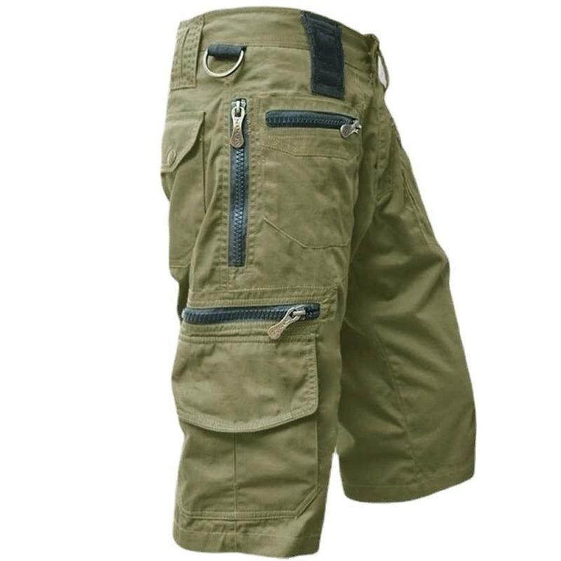 Militär Cargo Shorts Herren Sommer Taktische Jogginghose Shorts Mehrere Taschen Streetwear Relaxed Fit Gerade Shorts Übergröße 5XL XXXL armee grüne