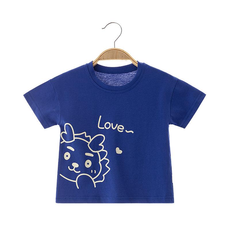 Baby Kurzarm Baumwoll-T-Shirt 0-3 Jahre Junge Baby Mädchen Halbarm Ultradünnes Kinder Oberteil Sommerhemd Kinderbekleidung 100cm