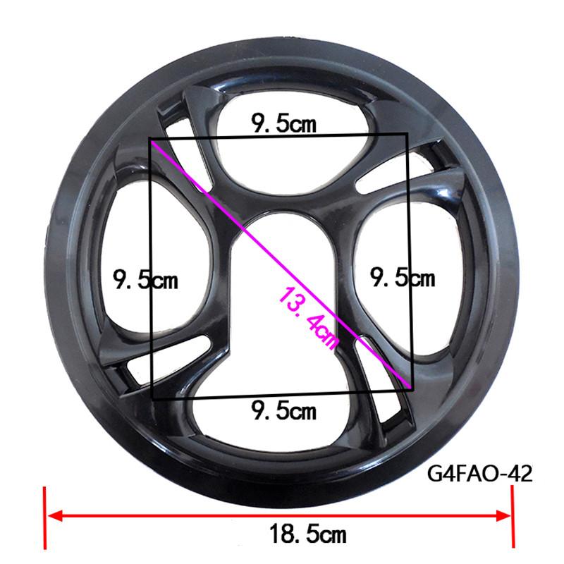 Fahrrad Kettenrad Schutz Kette Rad Schutzhülle Kurbel Kettenblatt Schutz Radfahren Fahrrad Zubehör 42 44 46 48 50 G4FAO-42