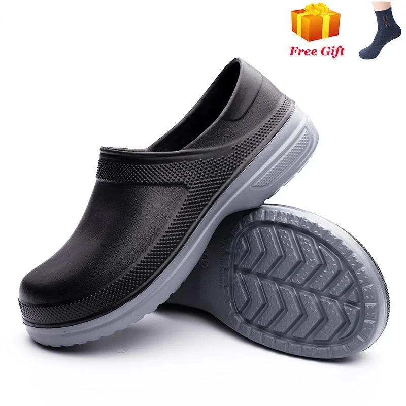 Mode 2024 Neue Hotelküchen-Clogs Rutschfeste wasserdichte ölbeständige Arbeitsschuhe Atmungsaktive widerstandsfähige Küchenkochschuhe in Übergröße 35