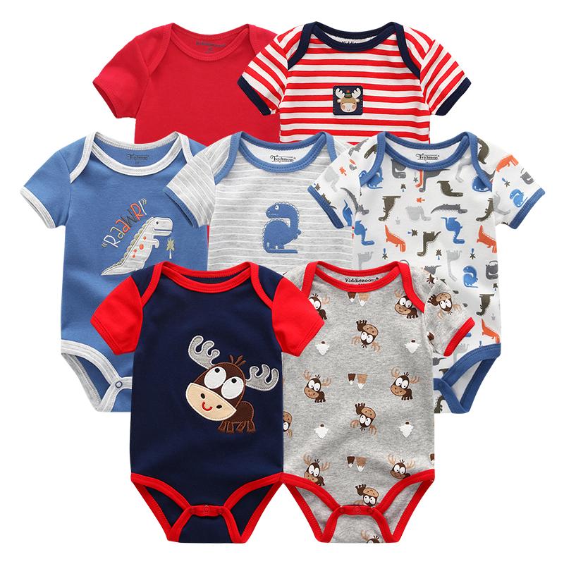 7 Teile/sätze Baby Kleidung Mode Kurzarm Baumwolle Neugeborenes Baby Mädchen Kleidung Cartoon Infantil Strampler Overalls roupas de bebe 9M