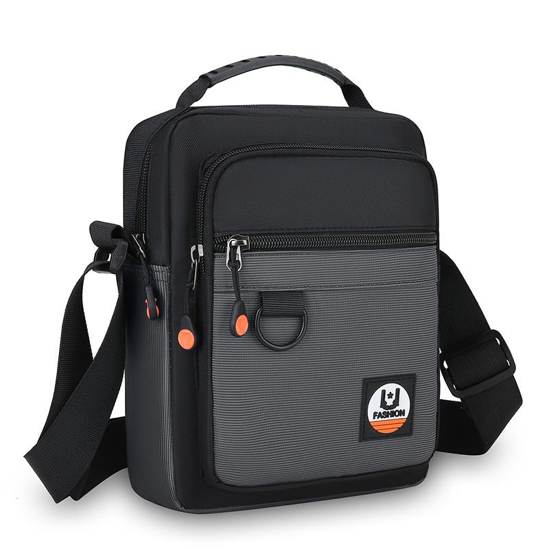 3-Lagen-Design Herren Kleine Tasche Leichtgewicht Oxford Herren Beutel Umhängetaschen für Herren Mode Lässig Herren Handtasche Schultertasche 19cmX24cmX7cm