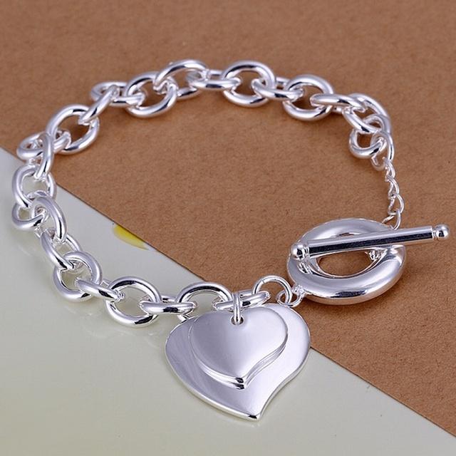 925 Sterling Silber Quadratisches Massives Kettenarmband für Damen Herren Charm Party Geschenk Hochzeit Modeschmuck grün
