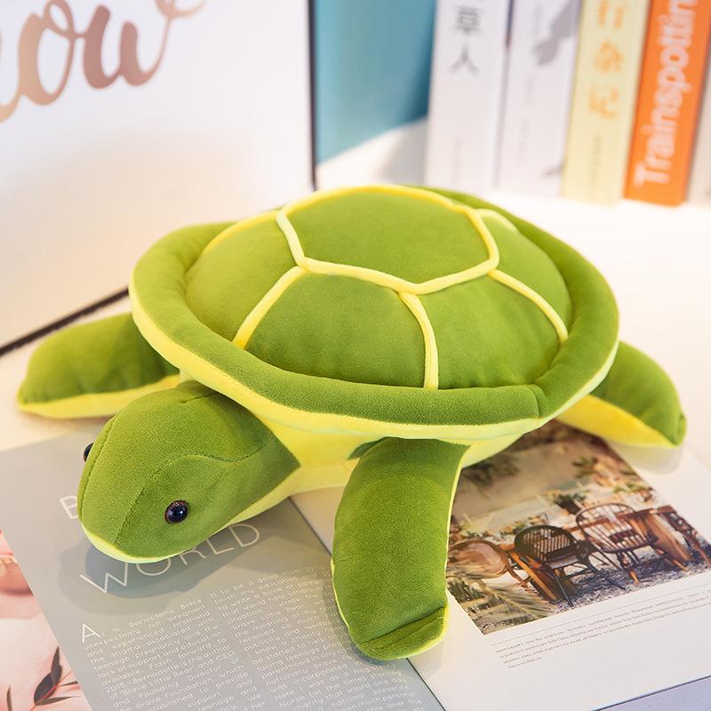 Kleine Schildkröte Plüschtier Daunenbaumwolle Weiches Kissen Polster Rückenlehne Schildkröte Puppe Kinderspielzeug Weihnachtsgeschenk 25cm