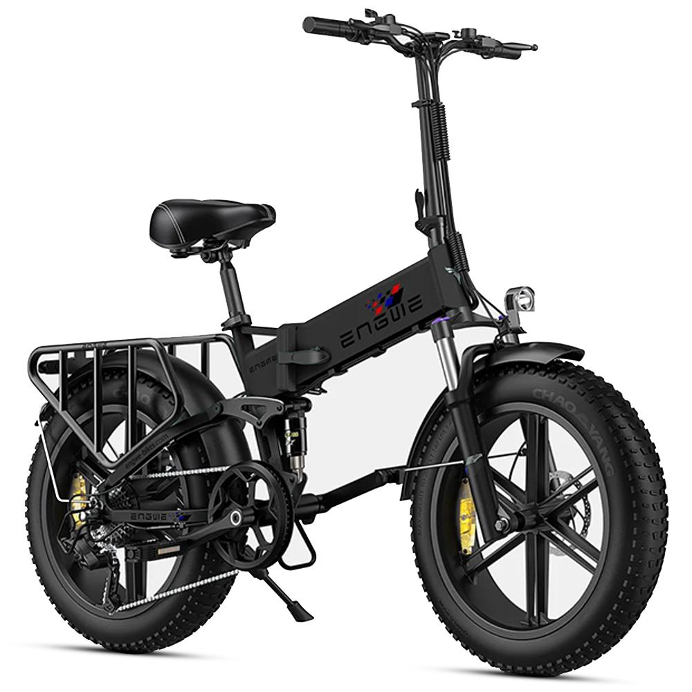 ENGWE ENGINE X Elektrisches Fahrrad 20  250W Motor City E-Bike Höchstgeschwindigkeit 25 km/h 48V 13AH Vollfederung Faltbares E-Bike Schwarz schwarz