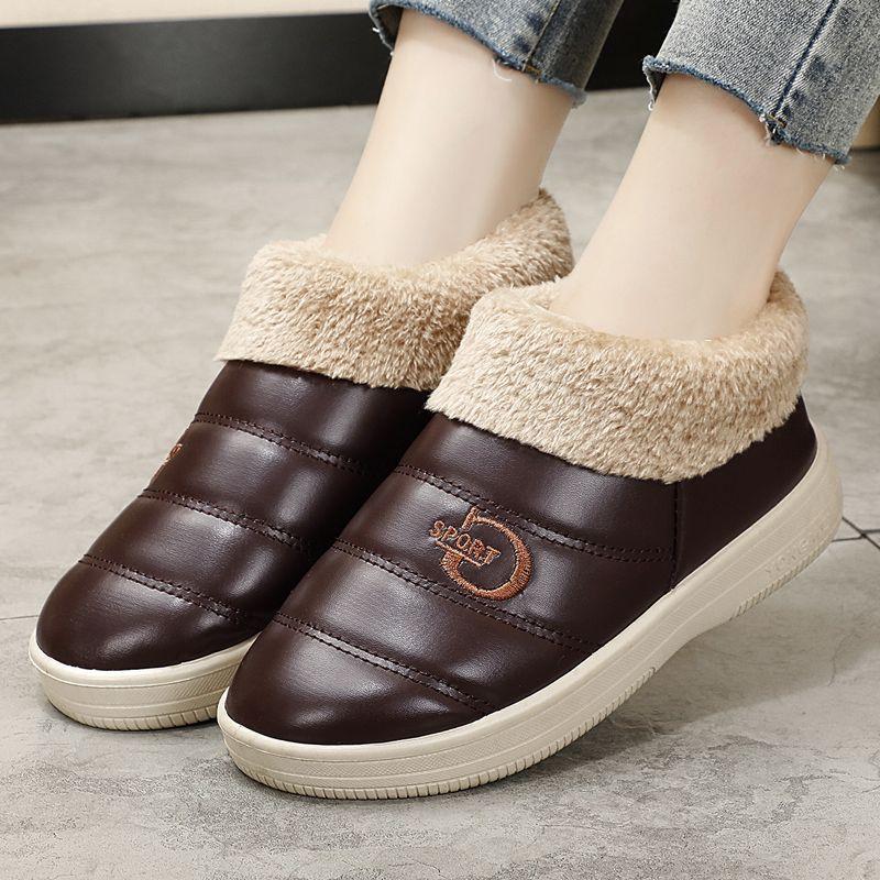 Hausschuhe Frauen Schlafzimmer Liebhaber Winter Hausschuhe Warmes Zuhause Hausschuhe Frauen Schuhe Indoor Gemütliche Turnschuhe Haus Frauen Hausschuhe 40 braun