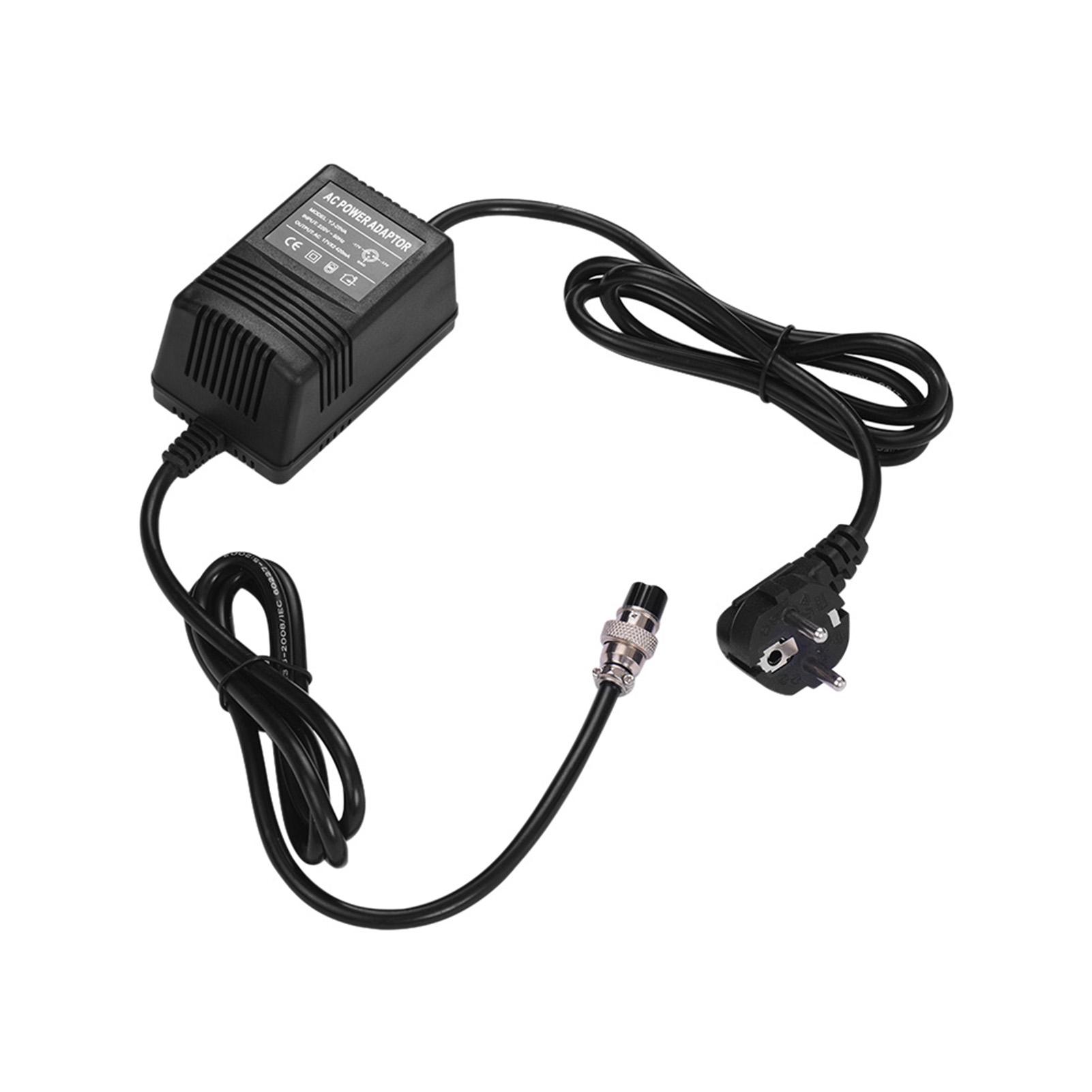 17V 420mA Mischpult Mixer Netzteil AC Adapter 3-Pin Stecker 220V Eingang EU Stecker für EU Plug schwarz