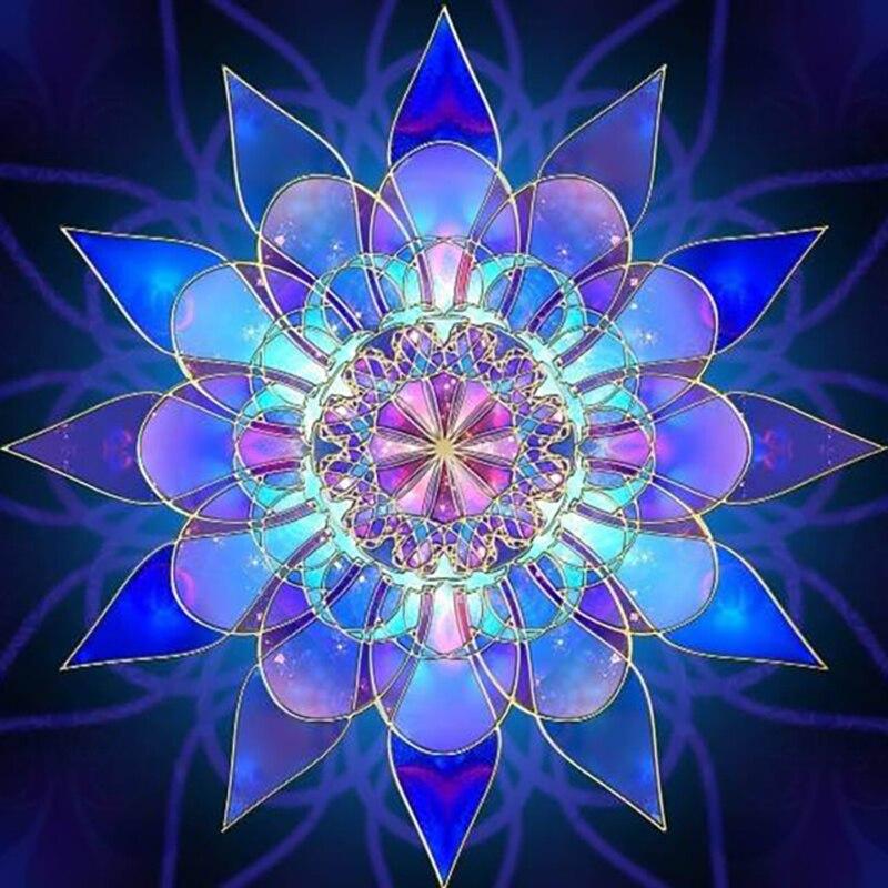 Volle Runde Harz Landschaft Diamant Malerei Blume Mandala DIY Diamant Stickerei Bild von Strass Handwerk Geschenk Full Round 20x20CM