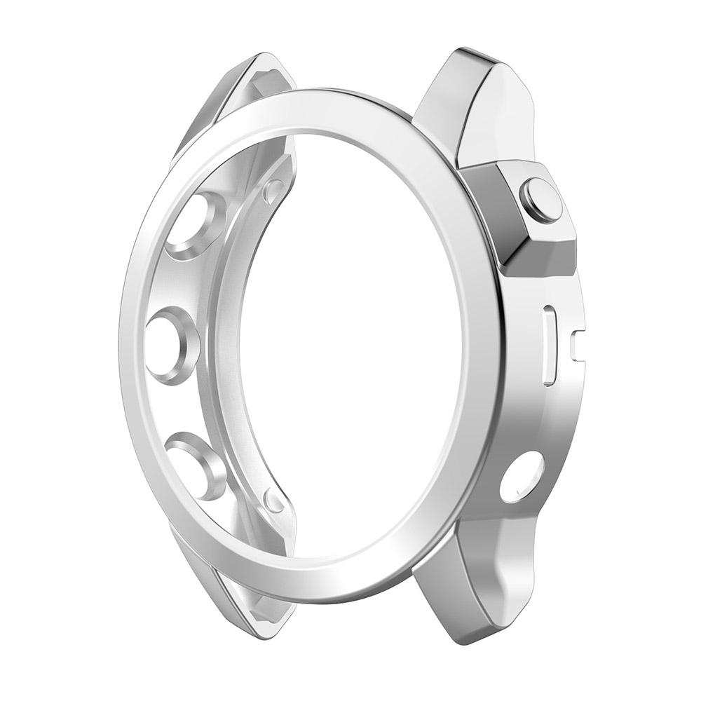 Hohle TPU-Schutzhülle für Garmin Fenix 7 7S 7X Sapphire Solar Protector Bumper Shell Cover For Garmin Fenix 7X silber