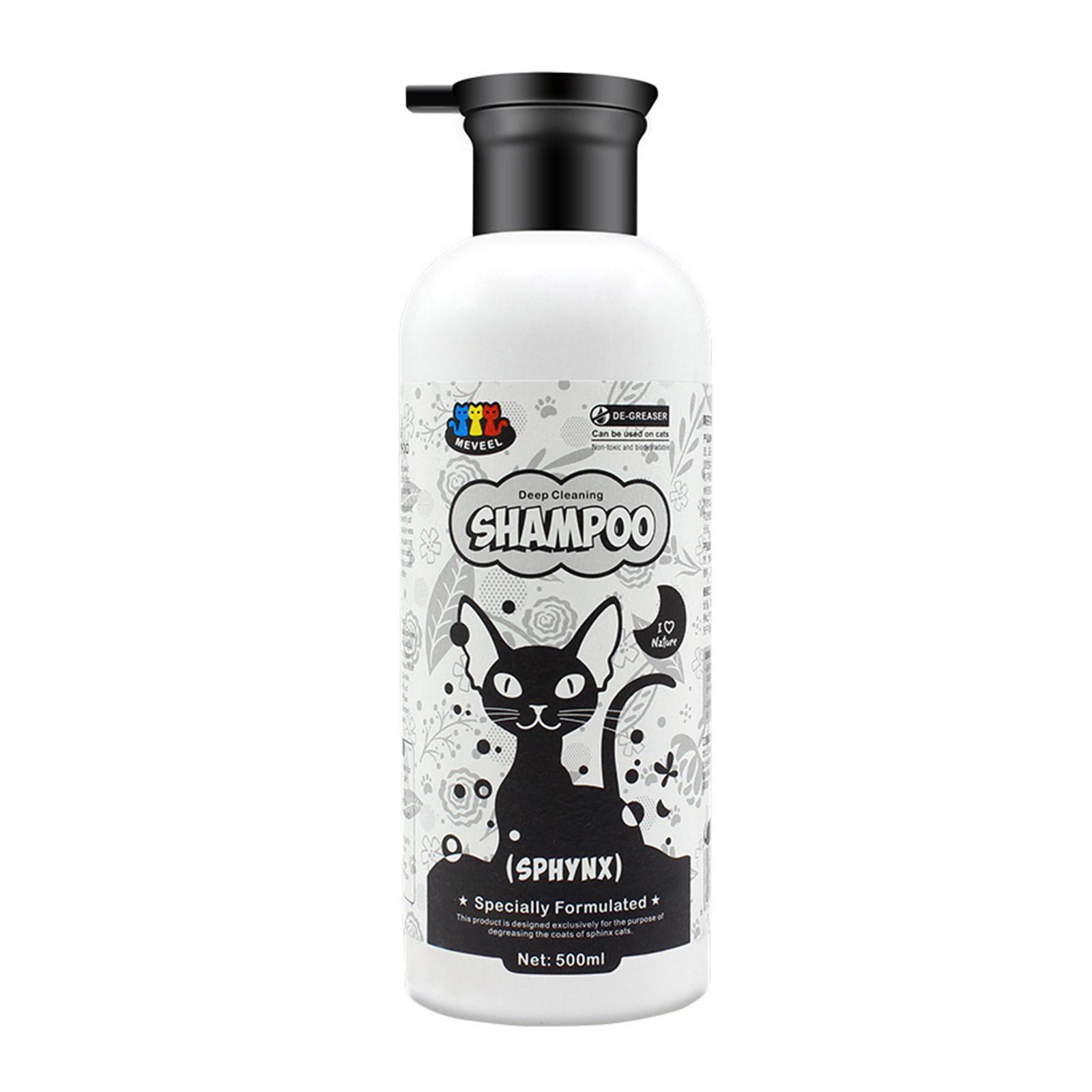 Shampoo für haarlose Katzen 500ml zur Ölkontrolle Einfache Reinigung Wirksam und sanft für Sphynx-Katzen Sanfte Reinigung