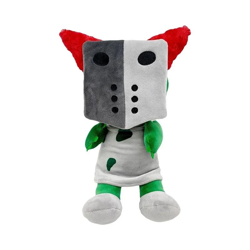 22cm Tricky The Clown Plüschtier Anime Tricky The Clown Plüschpuppen Stofftier Weiches Spielzeug Cartoon Spielzubehör Weihnachtsgeschenk gray