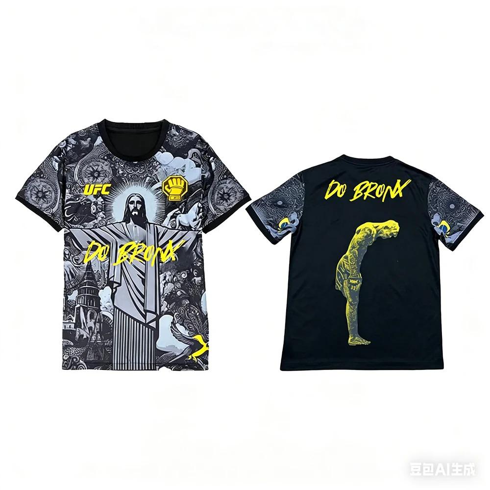 Sommer Neu UFC Charles Oliveira Special Edition MMA Fußballtrikot Herren Damen Oversized Atmungsaktiv Schnelltrocknend Sport T-Shirt 4XL