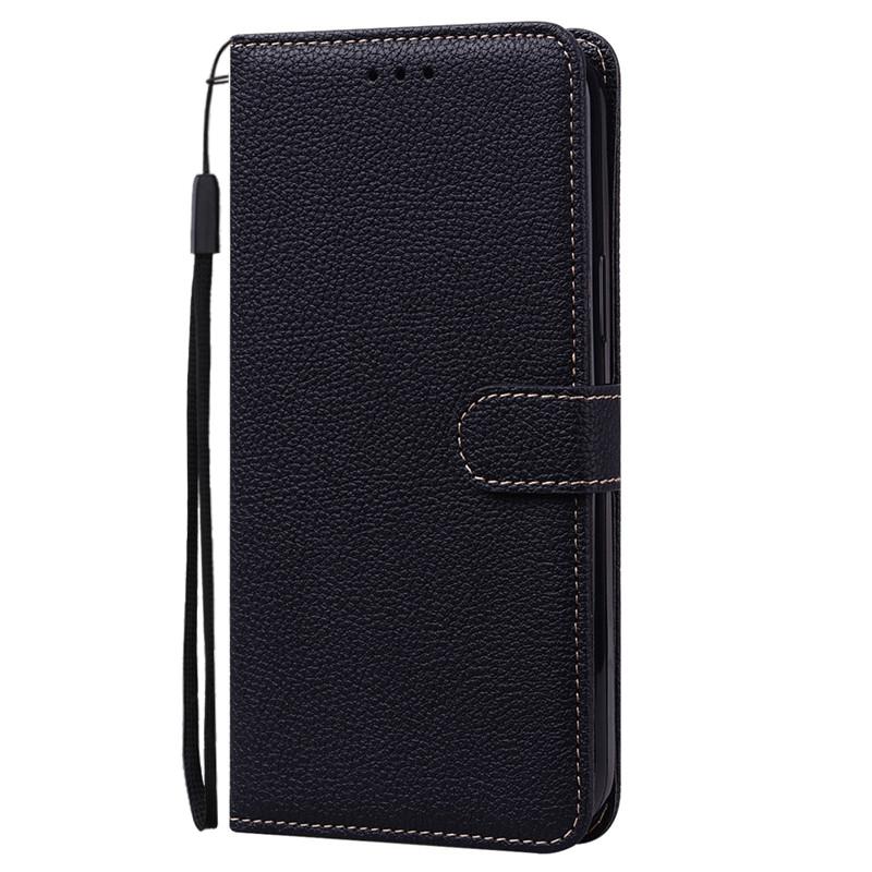 A22 Hülle für Samsung Galaxy A22 Hülle A225F Leder Flip Wallet Hülle für Samsung A22 5G Hülle A226B Weiche TPU Abdeckung Coque Fundas A22 4G SM-A225F schwarz