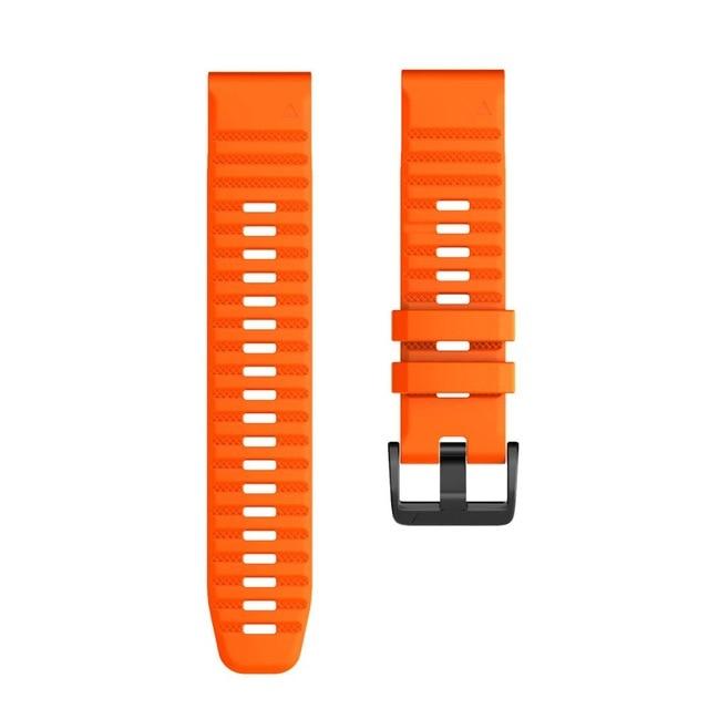 26mm 22mm Quick Fit Armband für Garmin Fenix 6X 6X Pro 5X 3 3HR Silikon Easyfit Handgelenk Band für Garmin Fenix 6 6 Pro 5 5 Plus forerunner935 22mm Fenix 6 Pro orange