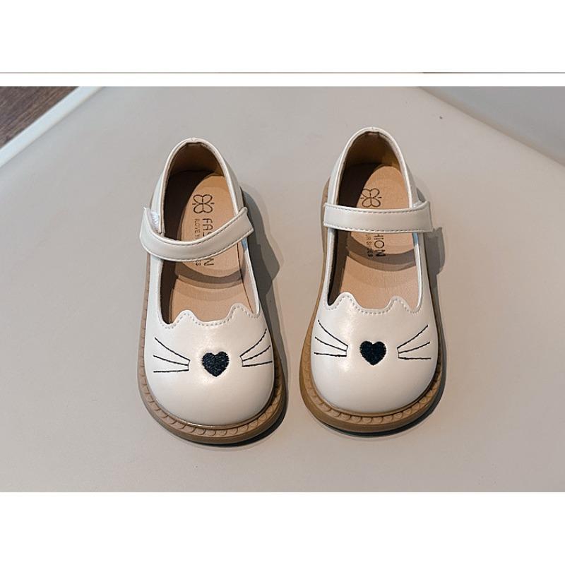 Mädchen Prinzessin Schuhe Weiche Sohle Kinder Schuhe, Cartoon Katze Loafer für Kleinkinder & Kleine Kinder Freizeit Kinder Schuhe Mädchen Party Schuhe 29 weiß