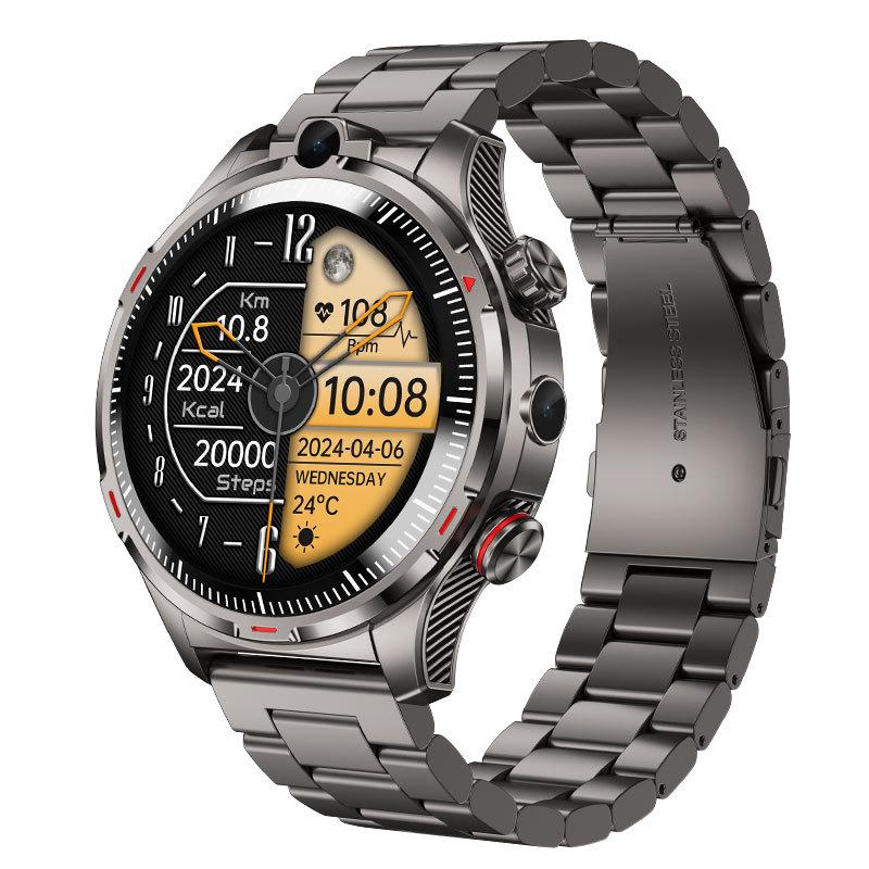 2 + 16G SIM Karte Smart Uhr 4G IP67 Dual Kamera Android 8,1 GPS Navigation Uhr Wifi Internet 2+16G