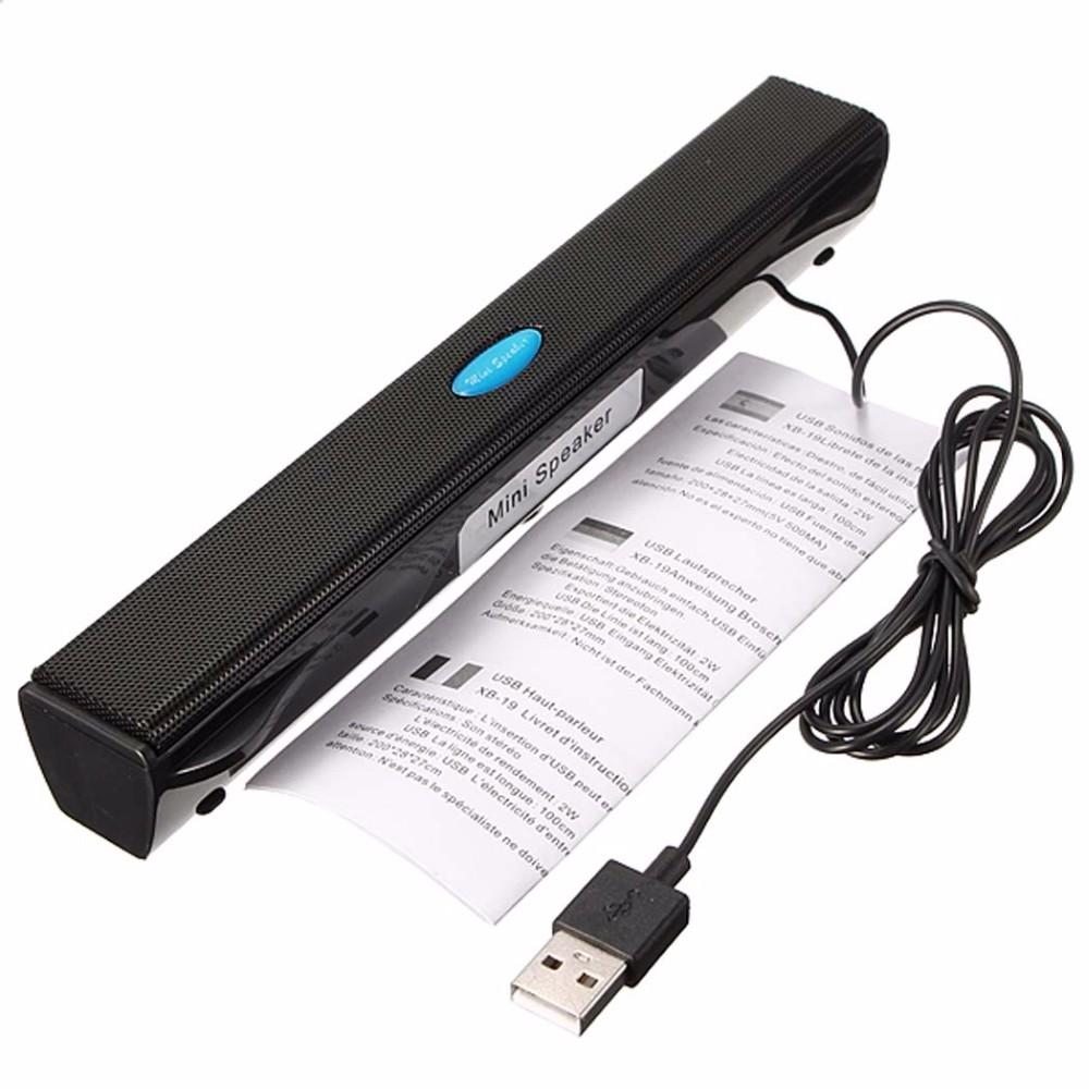 Wired Mini USB Lautsprecher Unterstützung Ständer Musik Player Verstärker Lautsprecher Stereo Sound Box für Computer Desktop PC Notebook Laptop schwarz