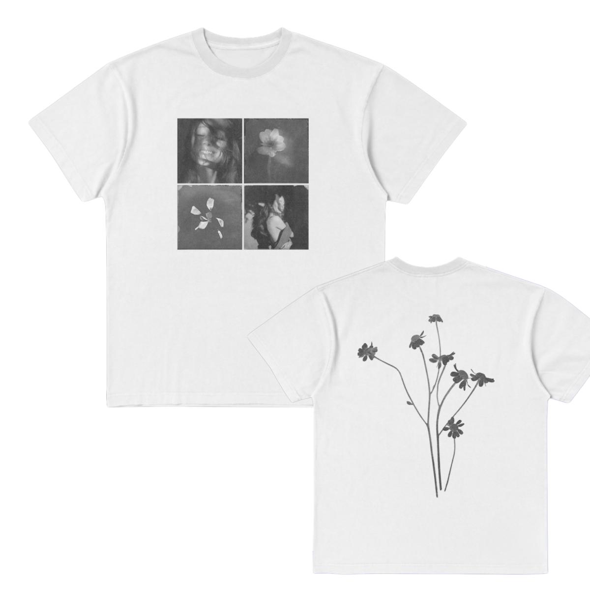 Ariana Grande Petal Tile Foto T-Shirt UNISEX und Damen Sommer Baumwolle Y2K Kleidung Mode Rundhals Kurzarm T-Shirt Streetwear M