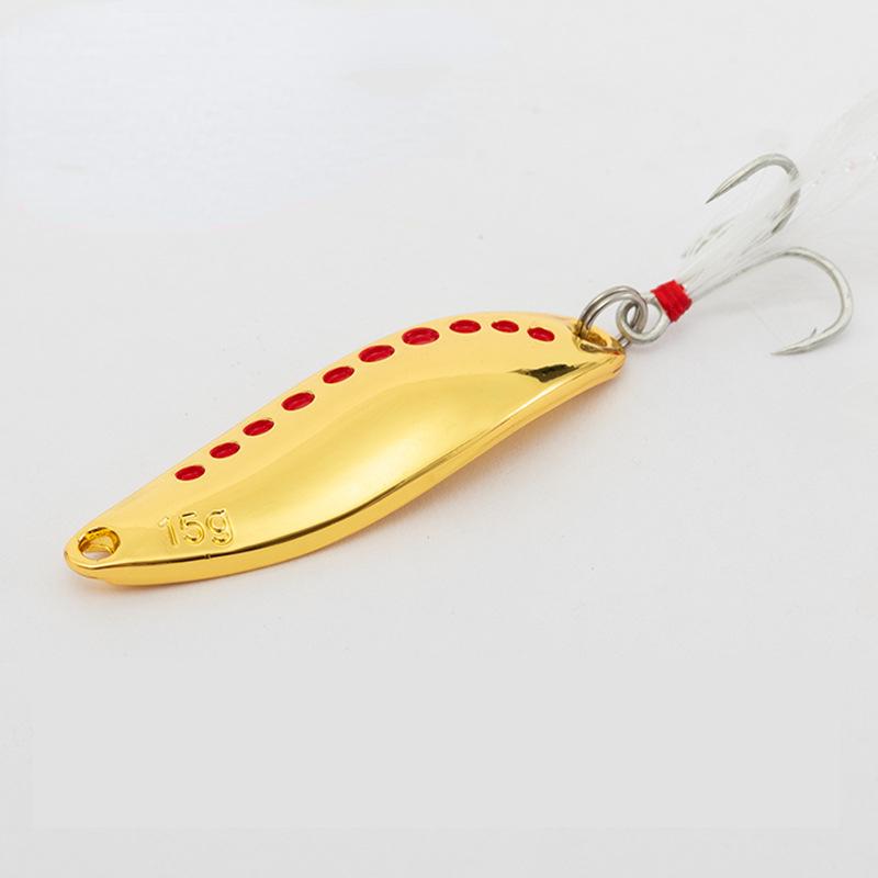Angeln Köder Löffel Köder Spinner Köder Angeln Tackle Harten Köder Spinner Köder Isca Künstliche Peche gold