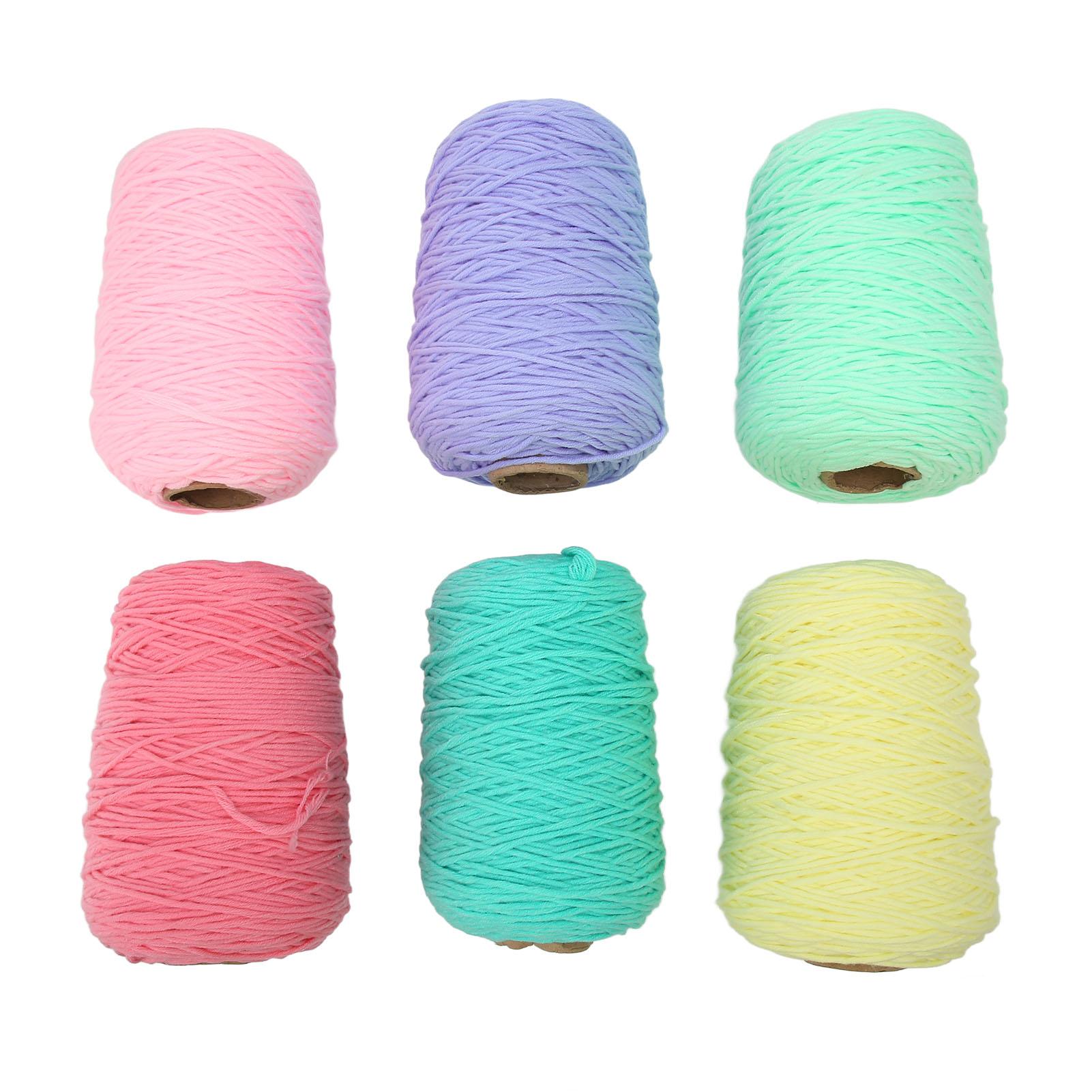6 Rollen Tufting-Garn 8 Fäden je 437 Yards Farbecht Schrumpffest Teppichstrickgarn