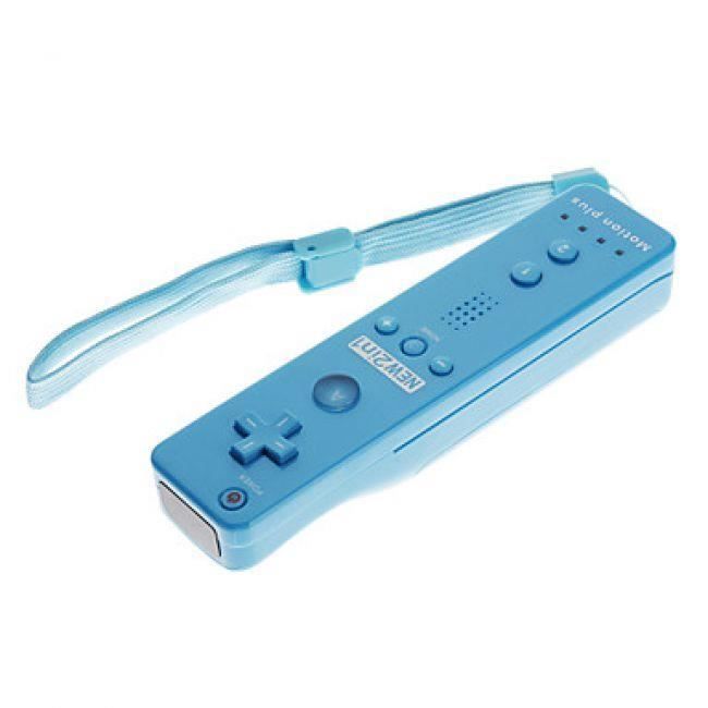 Wiimote Plus Controller für Wii und Wii U Blau blau