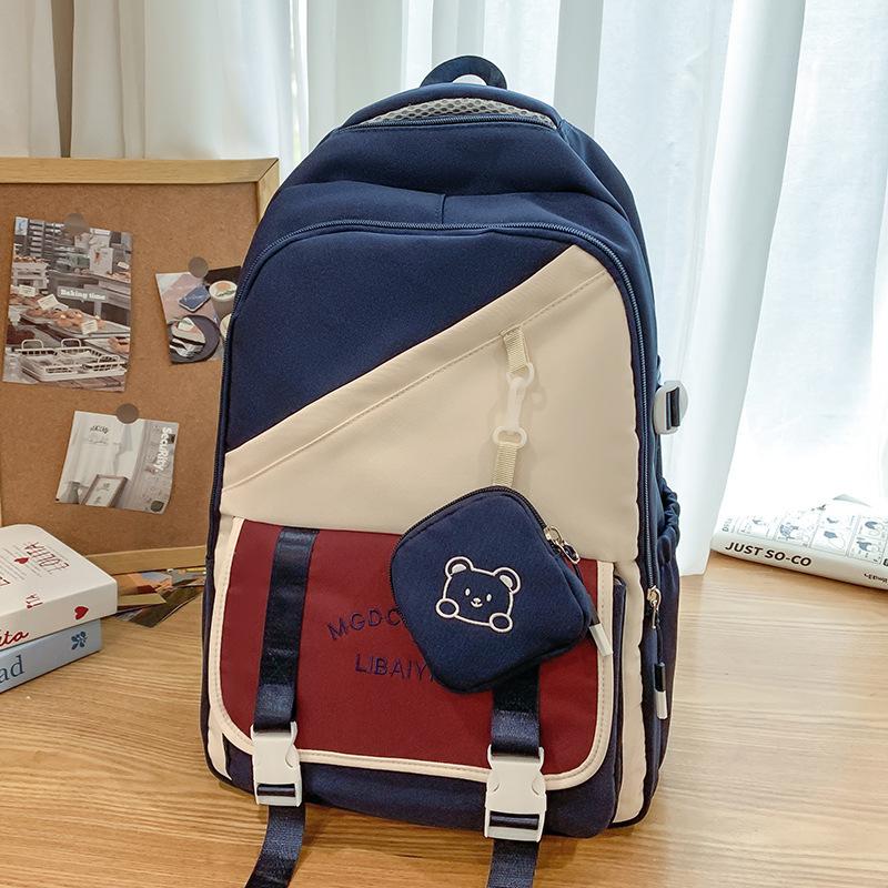 Kinder Schultaschen Grundschule Mädchen Junior High School Schüler Oberstufenschüler Farbblock Jungen Rucksack