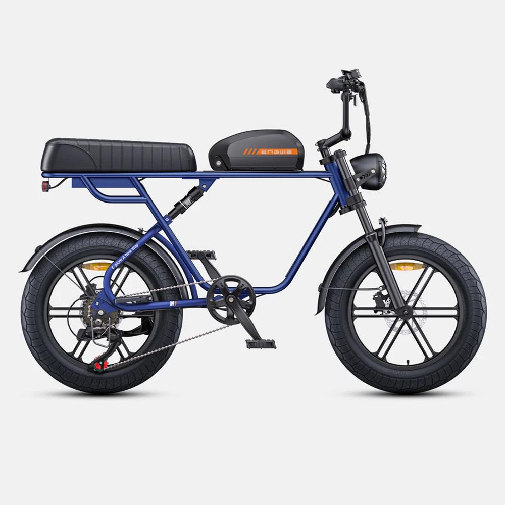 ENGWE M1 20 Zoll Elektrisches Dirtbike mit 48V 15,6Ah Akku, 250W Full-Suspension Mountainbike blau