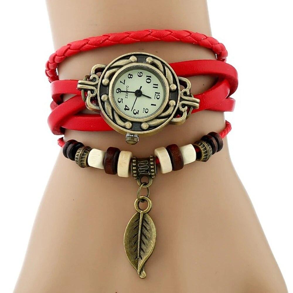 Elegante Mode Damen Kleid Uhren Vintage Armbanduhren für Frauen Leder Band Kleine Zifferblatt Weibliche Quarz Uhr Montre Femme