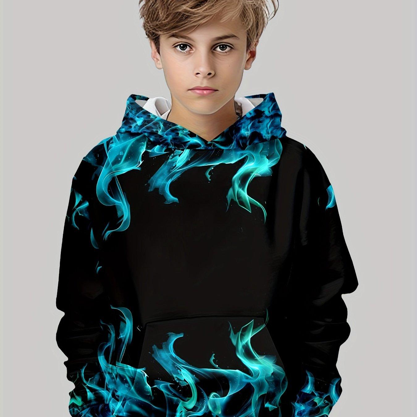 Kinderkleidung Jungen Hoodies Langarm Kreativer 3D-Druck Kinder Frühling Herbst Kleidung Lässige Mode Pullover Mädchen Kleidung Top 100