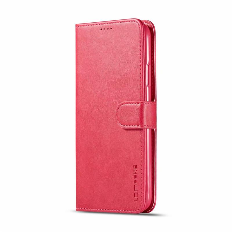 Für iPhone 7 Hülle Flip Magnetische Handyhülle Auf iPhone 7 Plus 7Plus Hülle Leder Vintage Brieftasche Hülle Für i Phone 7 Apple Hülle Tasche iPhone 7 Plus rose rot