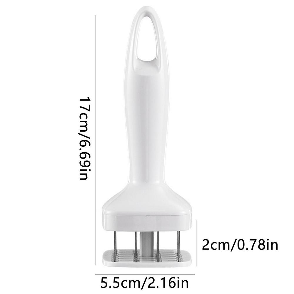 1 Stück Fleischklopfer Nadel Edelstahl Fleischklopfer Hammer Steak Schweinefleisch Truthahn Geflügel Hammer Küche Kochzubehör weiß
