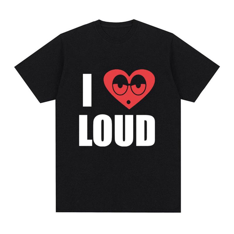 Chief Keef I Love Loud T-Shirt im gleichen Stil, Herrenmode, Hip-Hop, kurzärmelig, lässig, übergroße T-Shirts, Streetwear, Unisex XL