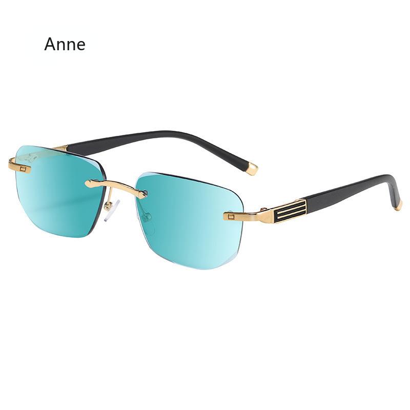 Legierung Rahmenlos Damen&Herren Sonnen Lesebrille Blaulichtblockierende Sonnenbrille Brille Lesebrille 0+1.0+1.5+2.0+2.5 1.5