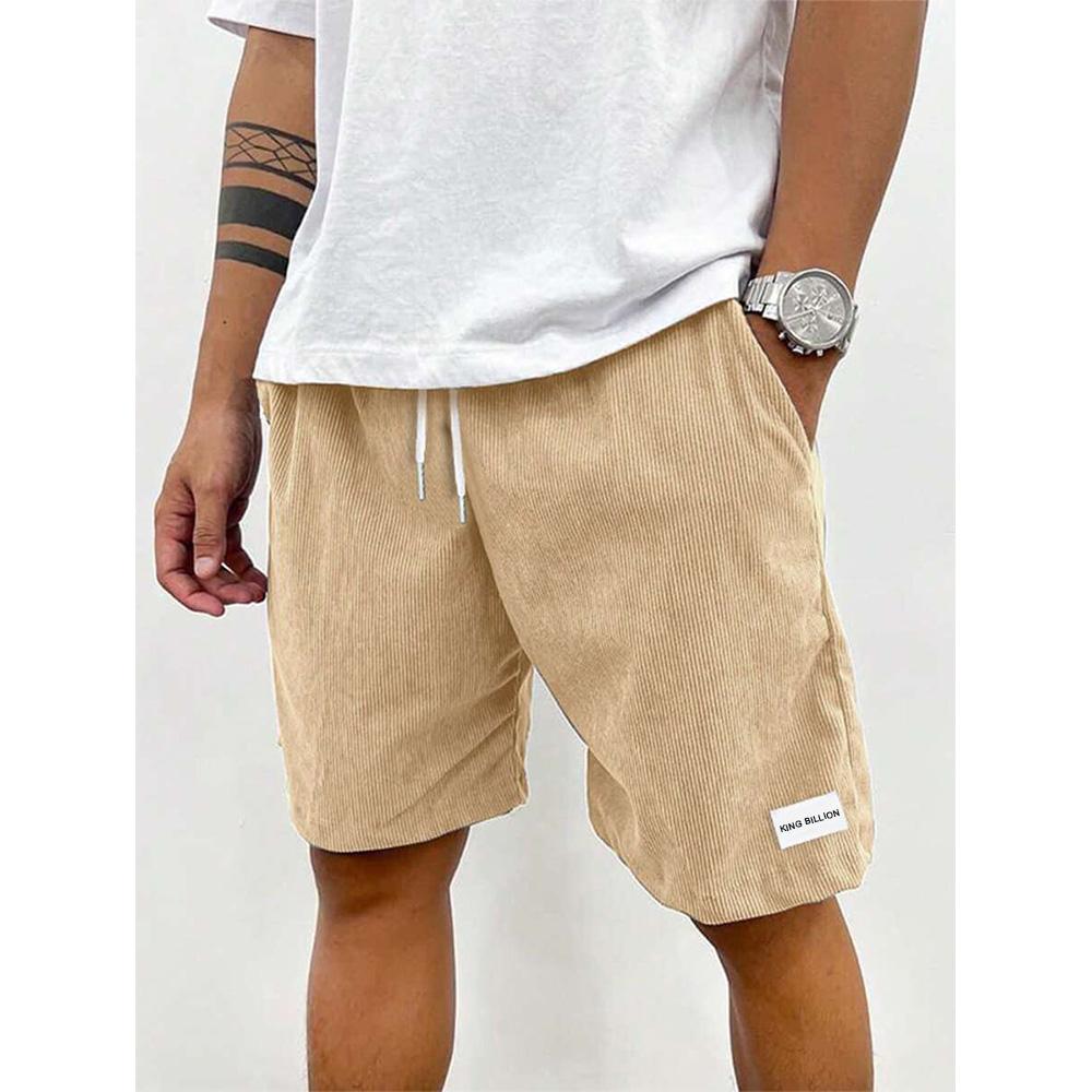 Sommer Herren Cord Jogginghose Casual Shorts Herren Strand Shorts Basketball Kurze Hose Einfarbig Label Sportswear Herren S khaki