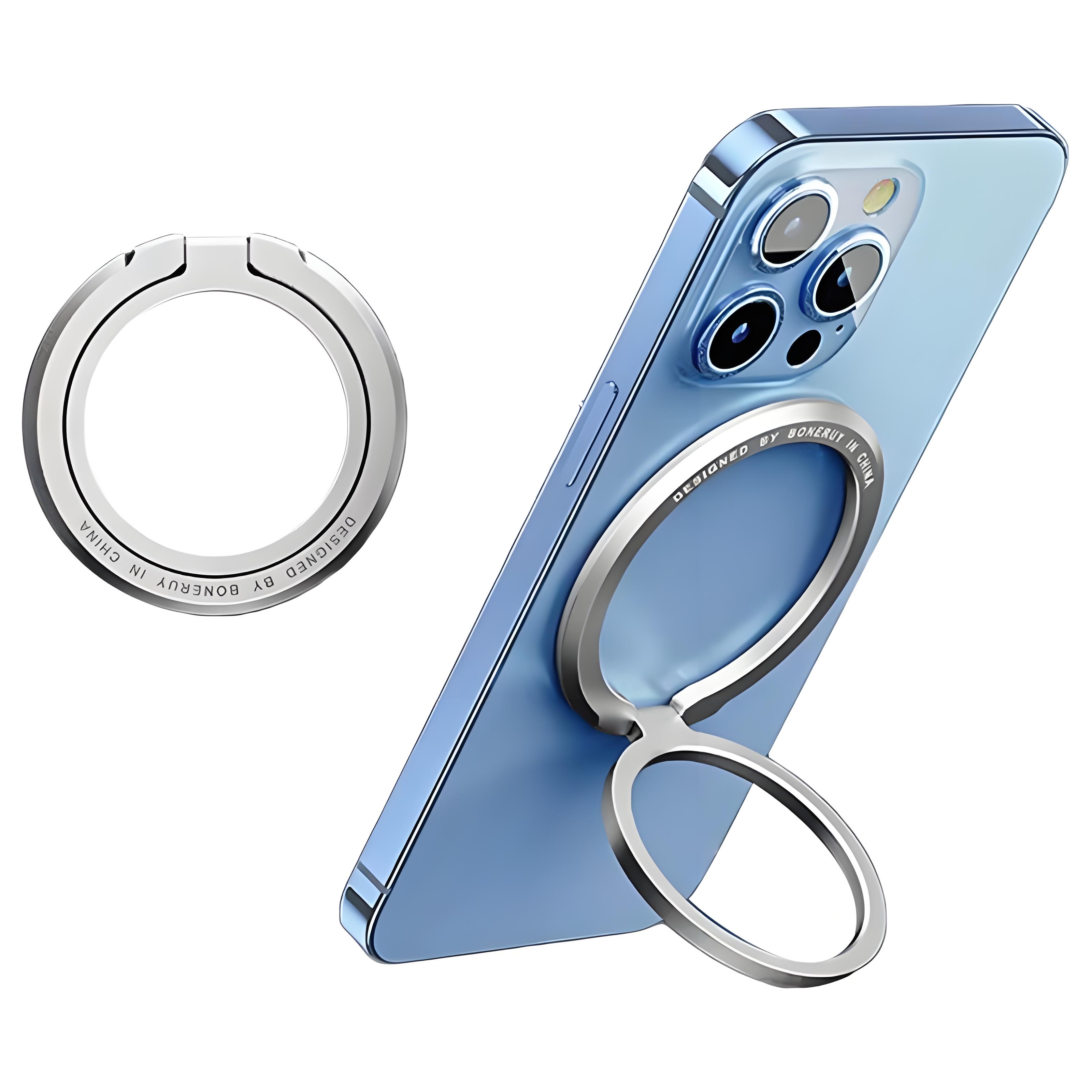 Magnetischer Handy-Ringhalter Kompatibel mit iPhone 12 13 14 15 Serie Für MagSafe Abnehmbarer Handy-Griff Ständer Handyzubehör