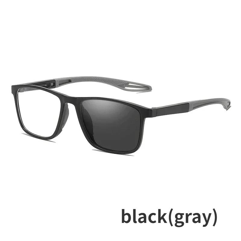 Ultraleichte photochrome Presbyopie-Brille, Vintage, TR90, Sport-Sonnenbrille mit Farbwechsel, fertige Lesebrille, 0 bis +4,0 +2.5