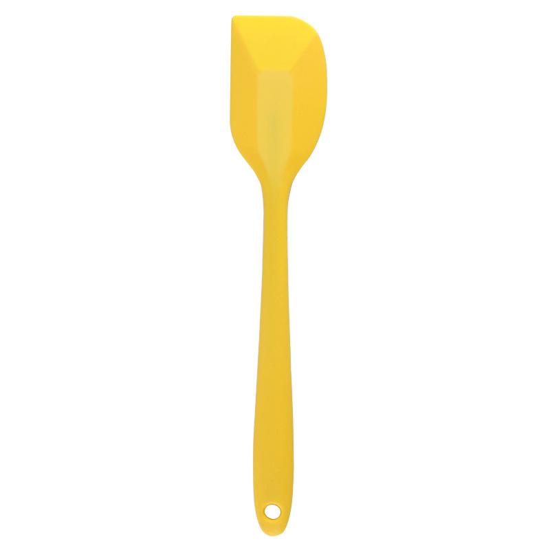 Silikon-Backutensilien für die Küche, Silikon, einteiliger Spachtel, kleiner Kuchen, Creme, Guacamole, Backspatel gelb