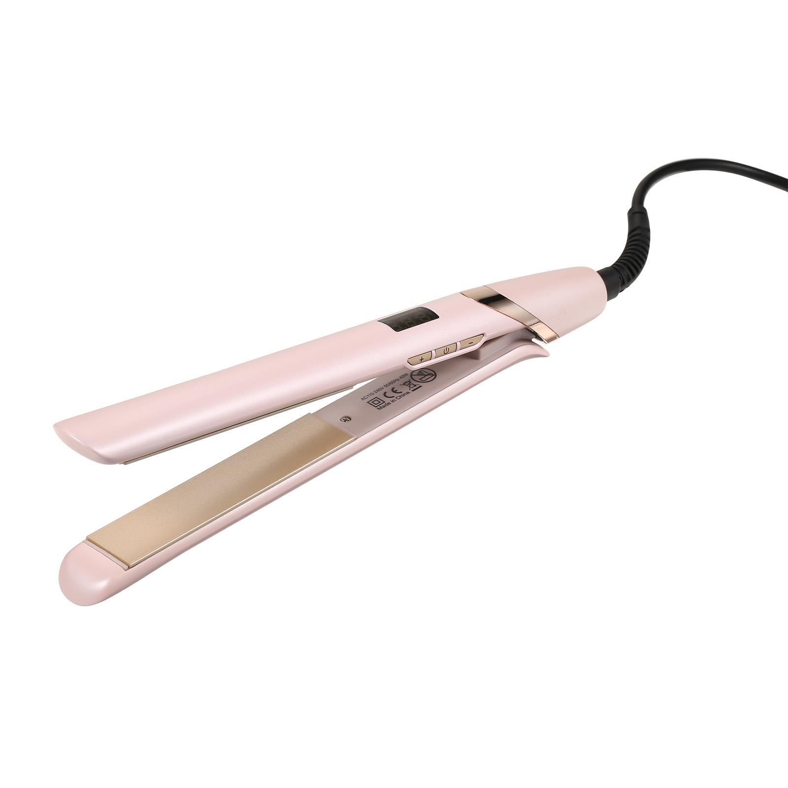 Haarglätter und Lockenwickler, einstellbare Temperaturen, tragbares Haar-Glätteisen, Curling-Styling-Werkzeug EU Plug