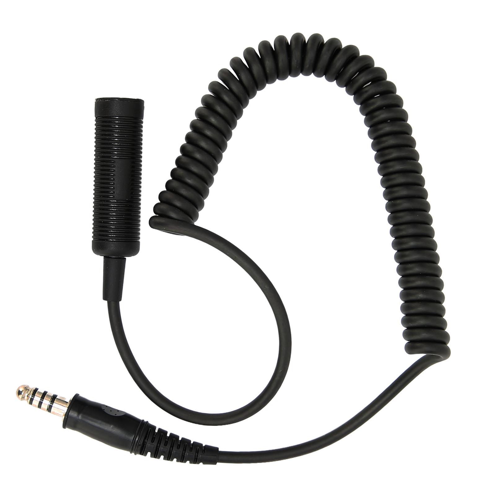 U‑92AU auf U‑174U Radio Headset Kabel Plug and Play Helikopter Mono Headset Verlängertes Kabel