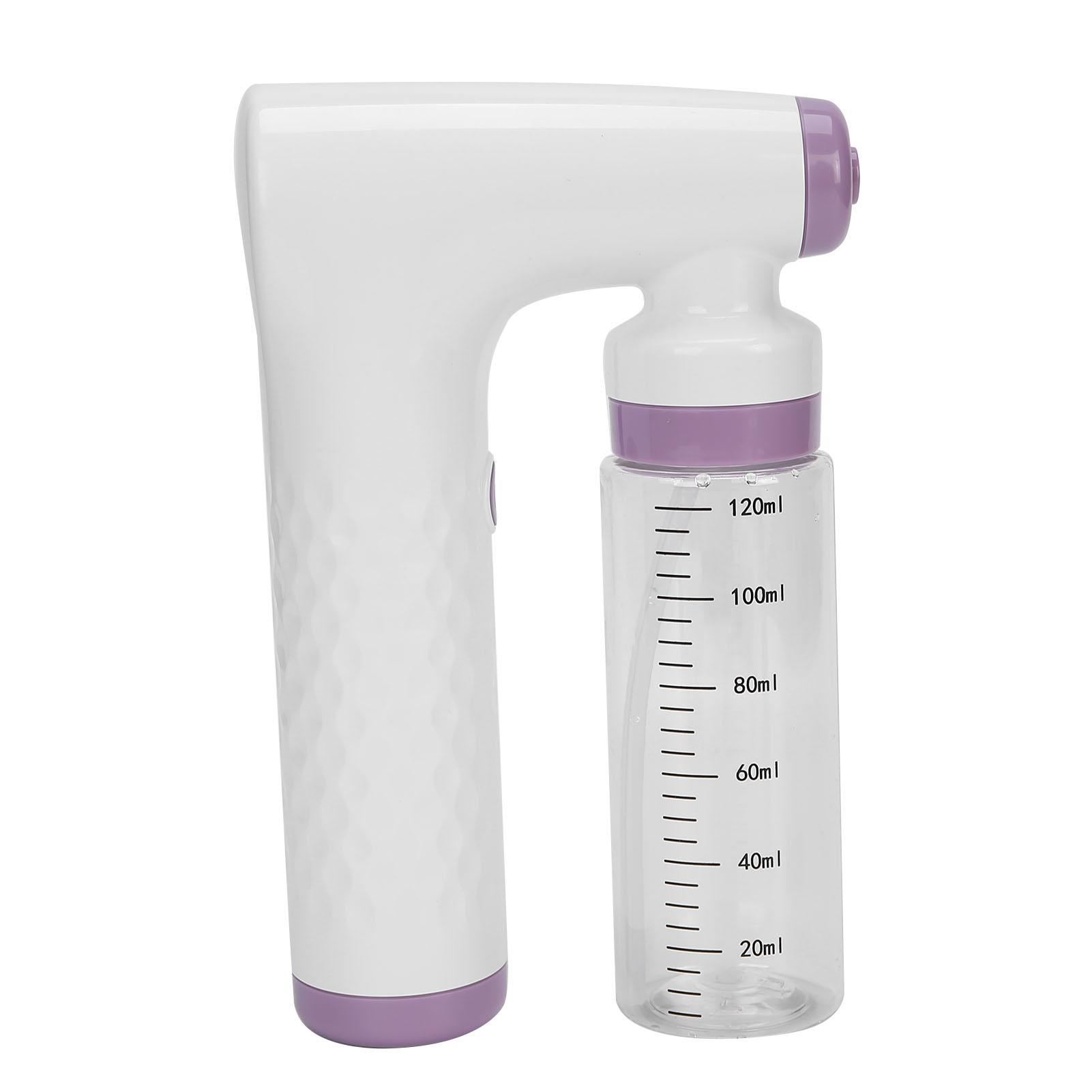 Handheld-Airbrush, Selbstbräuner-Airbrush, Haushalts-USB-wiederaufladbare Sprüh-Airbrush, 120 ml, Pink