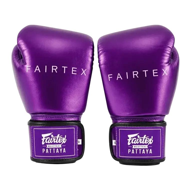 Fairtex Metallische Boxhandschuhe 12OZ Lila