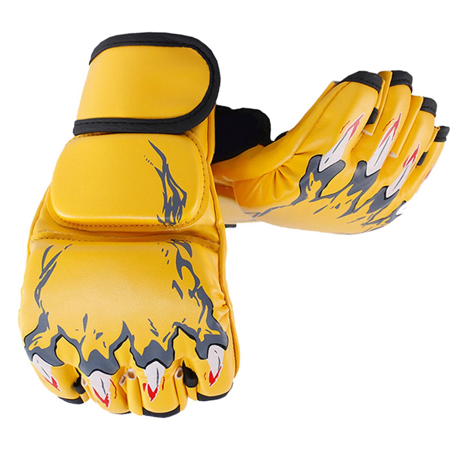 Halbfinger Boxhandschuhe Halbfinger Kickboxhandschuhe mit verstellbarem Handgelenkband für Männer