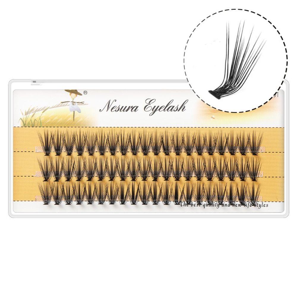 Segmentierte falsche Wimpern mit L-Locken, 8–15 mm, einzelne Cluster-Wimpern, Nerzwimpern für Frauen 12cm-20D